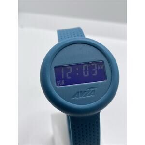 Avia Womens Blue Digital Fitness Watch Works New Batttery